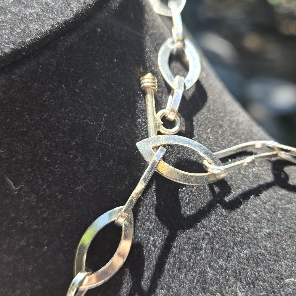 HOST PICK 🎉🎊 Sapphire & Topaz Sterling Statement Bib Necklace - Picture 9 of 11